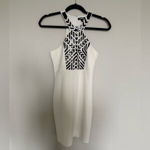 Express White Halter Mini Dress